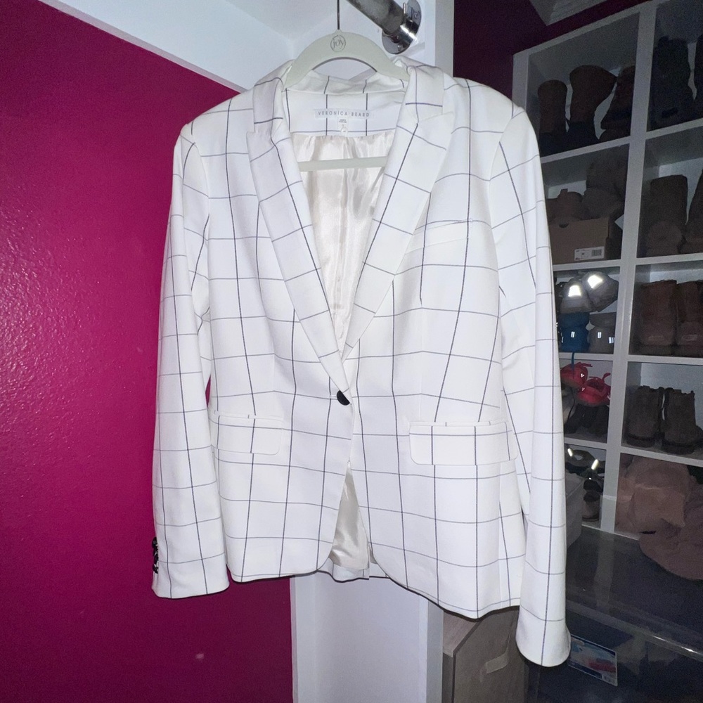 Veronica Beard Windowpane Blazer